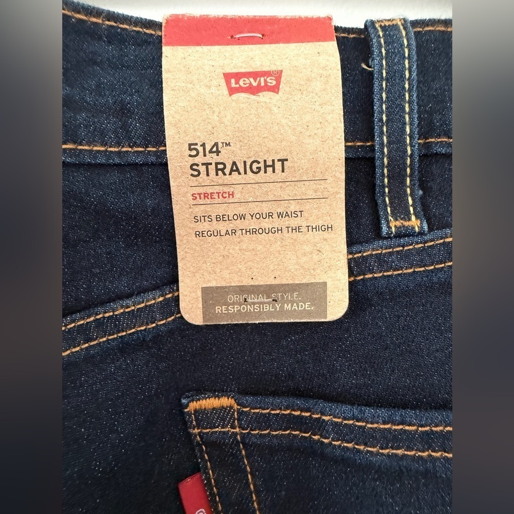 Levi’s 514 Men's Straight Jeans Stretch Size 38 x 32 - Picture 4 of 12